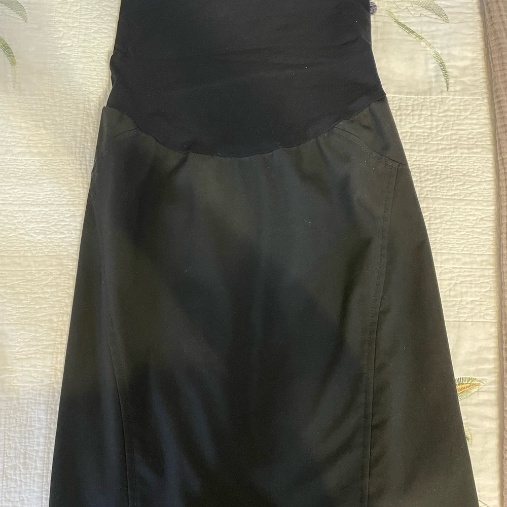 Maternity black pencil skirt